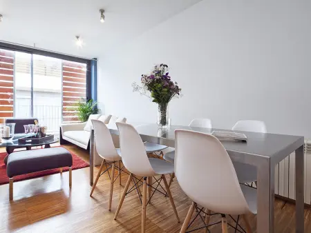 Barcelone: Triplex 6 Pers. avec Terrasse Privée, Clim, Parking et Wi-Fi - Photo 12