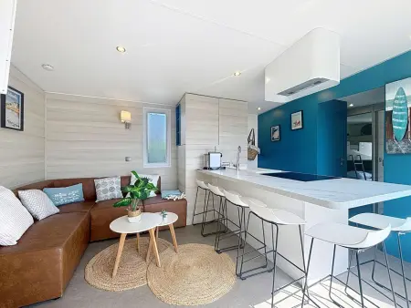 Mobil-Home Confort 6p, 3 Chambres, 2 SDB, Plage à 200m, Piscine Chauffée, Fitness, Wifi Gratuit - Photo 2