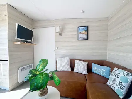 Mobil-Home Confort 6p, 3 Chambres, 2 SDB, Plage à 200m, Piscine Chauffée, Fitness, Wifi Gratuit - Photo 4