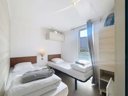 Mobil-Home Confort 6p, 3 Chambres, 2 SDB, Plage à 200m, Piscine Chauffée, Fitness, Wifi Gratuit - Photo 11