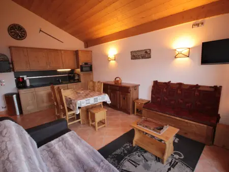 Les Saisies-Bisanne 1500 : Appartement 3 pièces avec accès piscine, parking, animaux admis - Photo 4