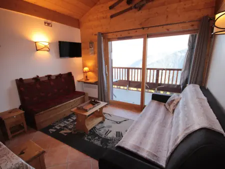 Les Saisies-Bisanne 1500 : Appartement 3 pièces avec accès piscine, parking, animaux admis - Photo 5