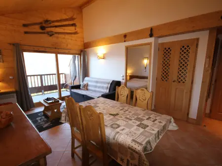 Les Saisies-Bisanne 1500 : Appartement 3 pièces avec accès piscine, parking, animaux admis - Photo 9