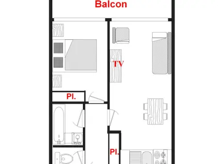 Appartement lumineux 38m² avec piscine saisonnière et animaux acceptés - Photo 10