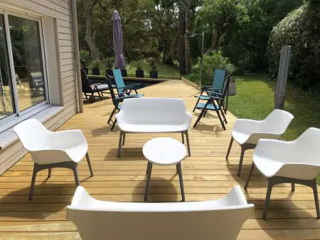 Villa contemporaine à Seignosse avec piscine chauffée, proche océan - Photo 26