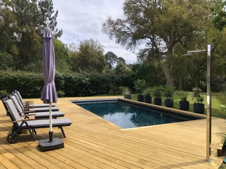 Villa contemporaine à Seignosse avec piscine chauffée, proche océan - Photo 27