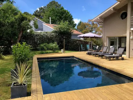 Villa contemporaine à Seignosse avec piscine chauffée, proche océan - Photo 29