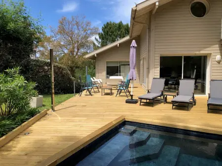 Villa contemporaine à Seignosse avec piscine chauffée, proche océan - Photo 30