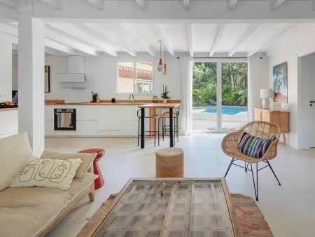 Villa avec piscine chauffée, jardin exotique, au calme proche plages et commerces, Capbreton - Photo 8