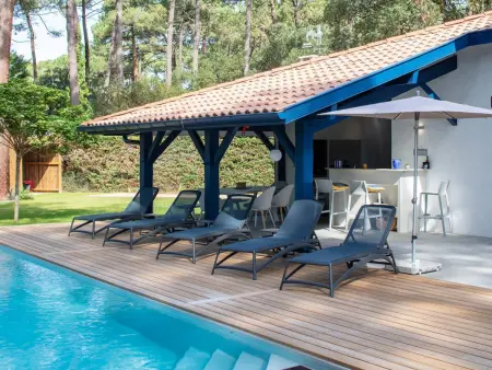 Villa de luxe avec piscine chauffée, jacuzzi, sauna au cœur de la forêt des Landes - Photo 5