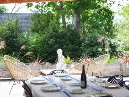 Superbe maison rénovée, 250m de l'océan, 12 pers, terrasse, jardin, proche plage Kerleven et golf - Photo 4