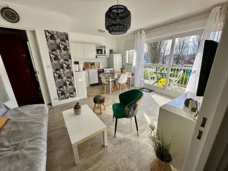 Charmant 2 pièces, balcon, proche centre-ville Cabourg, 4 pers, parking sécurisé - Photo 2
