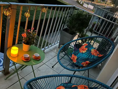 Charmant 2 pièces, balcon, proche centre-ville Cabourg, 4 pers, parking sécurisé - Photo 7