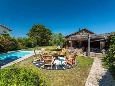 Maison familiale style loft à Biscarrosse - 10 personnes, piscin - Photo 1