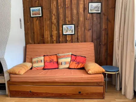Studio lumineux pour 5 pers, balcon sud, centre station - Photo 10