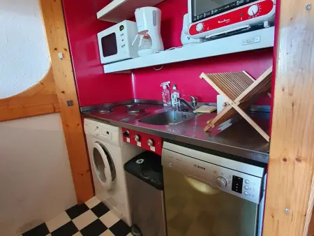 Studio cabine rénové 30m², Les Arcs 2000, capacité 4 personnes, balcon - Photo 3