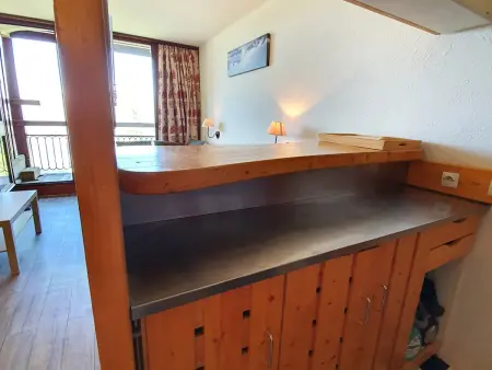 Studio cabine rénové 30m², Les Arcs 2000, capacité 4 personnes, balcon - Photo 4