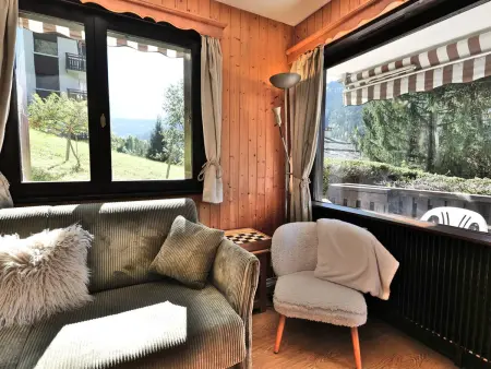 T2 rénové au Grand-Bornand avec balcon, parking et terrasse, 4 pers, proche village - Photo 11
