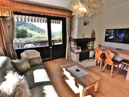 T2 rénové au Grand-Bornand avec balcon, parking et terrasse, 4 pers, proche village - Photo 12