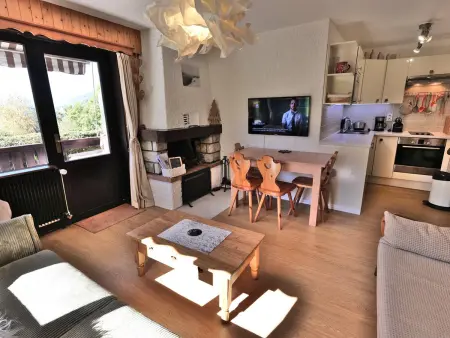T2 rénové au Grand-Bornand avec balcon, parking et terrasse, 4 pers, proche village - Photo 13