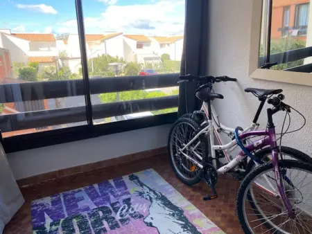 Studio Cabine avec Loggia, Parking, Proche mer, TV, Lave-Linge, 2 Vélos, Port Leucate, 4 Pers. - Photo 8