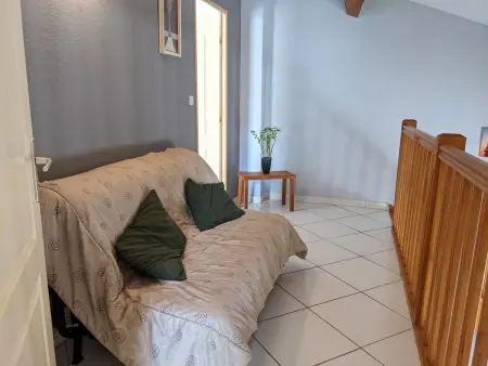 Belle villa climatisée T3 avec mezzanine, jardin arboré, garage et à 900m de la plage, 6/7 personnes - Photo 10