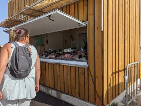 Bel appartement T2 climatisé avec piscine et parking à 250m de la plage - Photo 20