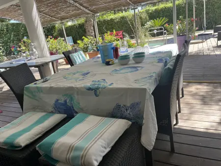 Bas de villa avec piscine privée, grande terrasse, proche village et plage, BBQ, terrain de pétanque - Photo 17
