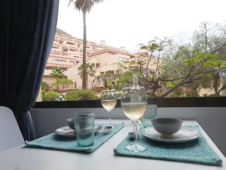 Studio confortable avec piscine commune et jardin à Los Cristianos - Photo 11