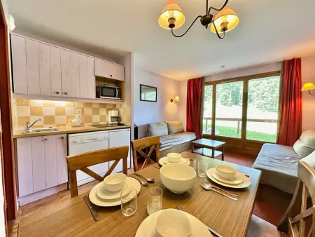 Appartement 1 chambre, ski au pied, piscine, jusqu'à 4 personnes - Photo 1