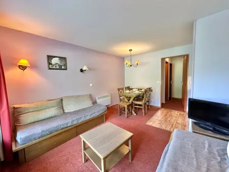 Appartement 1 chambre, ski au pied, piscine, jusqu'à 4 personnes - Photo 2