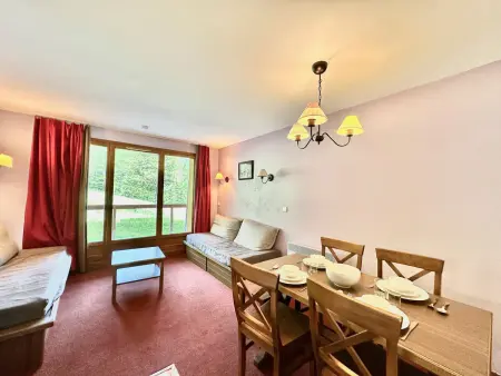 Appartement 1 chambre, ski au pied, piscine, jusqu'à 4 personnes - Photo 3