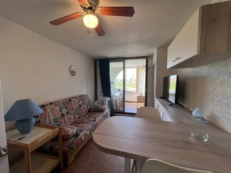 Charmant T2 avec loggia, TV, lave-linge, climatisation portative, proche port et plage à Port Leucate - Photo 3