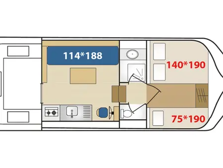 Séjour exclusif à bord du Triton 860 Fly, Appartement 5 personnes à Pontailler sur Saône - Photo 1