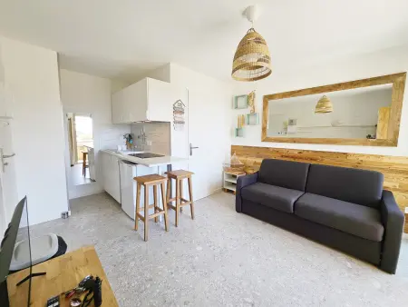 Studio refait en 2024 avec terrasse, climatisation et parking, à 50m de la plage - Photo 1