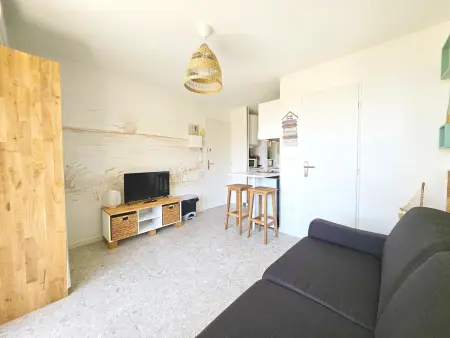 Studio refait en 2024 avec terrasse, climatisation et parking, à 50m de la plage - Photo 9
