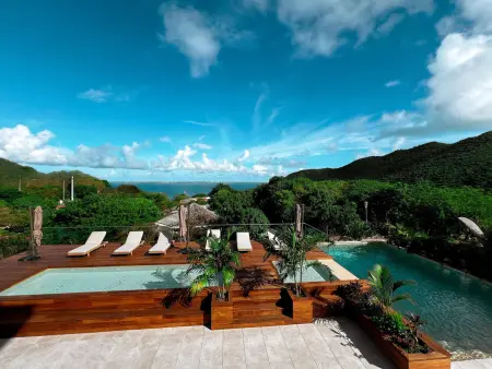 Appartement avec Piscine Privée et Vue Jardin, Appartement 2 personnes à Saint Martin - Photo 16