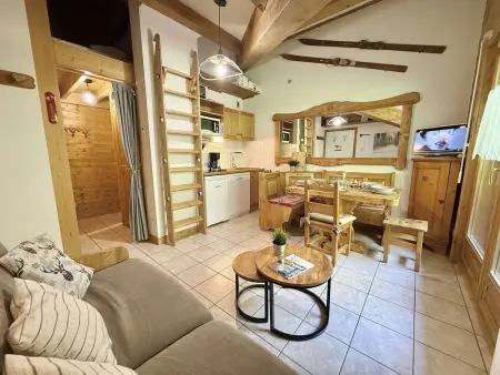Studio Cabine Mezzanine à Praz-Sur-Arly, proche pistes et lac, parking, balcon, 6 pers. - Photo 1