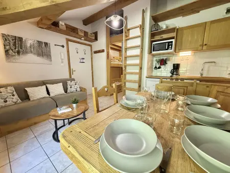 Studio Cabine Mezzanine à Praz-Sur-Arly, proche pistes et lac, parking, balcon, 6 pers. - Photo 2