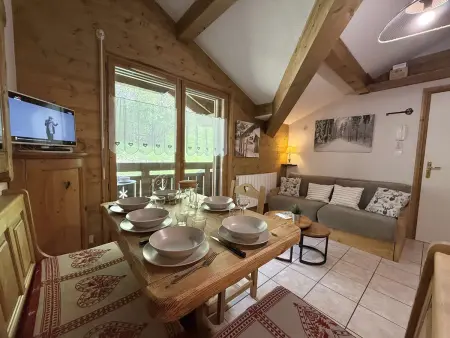 Studio Cabine Mezzanine à Praz-Sur-Arly, proche pistes et lac, parking, balcon, 6 pers. - Photo 3