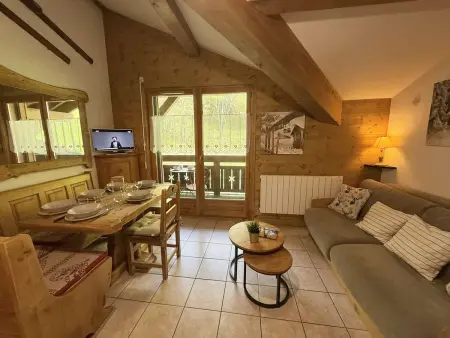 Studio Cabine Mezzanine à Praz-Sur-Arly, proche pistes et lac, parking, balcon, 6 pers. - Photo 4