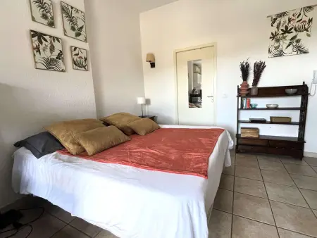 Studio calme avec terrasse, piscine, proche plages et centre, climatisation - Photo 1