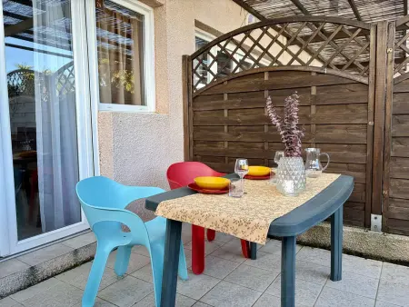 Studio calme avec terrasse, piscine, proche plages et centre, climatisation - Photo 13