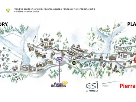 Location Studio 4 pers avec balcon à Plan Peisey - Photo 14