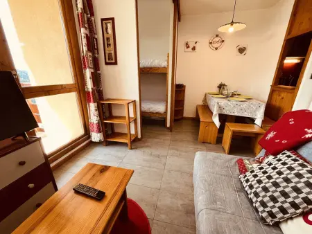 Studio cosy 4 pers avec balcon, proche pistes et centre. Animaux admis. - Photo 1