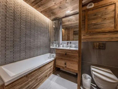 Duplex Ski in/out 5 pers, 2 ch, 3 sdb, Balcon, WIFI - Courchevel 1650 - Photo 12
