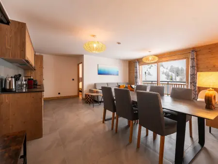Grand appart haut de gamme 8p, skis aux pieds, vue Mont Blanc, balcon, parking, linge inclus - Photo 2