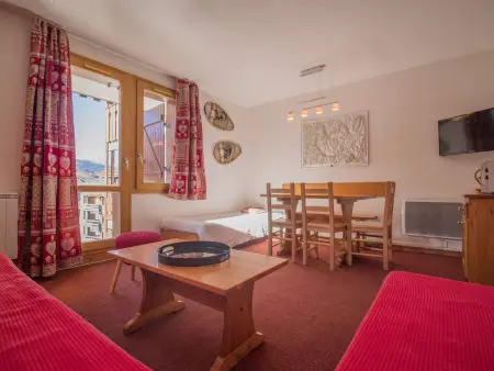 Valmorel: 2 Pièces au Pied des Pistes, Balcon, Cuisine équipée - Photo 1