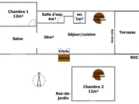 Maison rénovée près de la plage avec jardin clos et parking - Photo 12