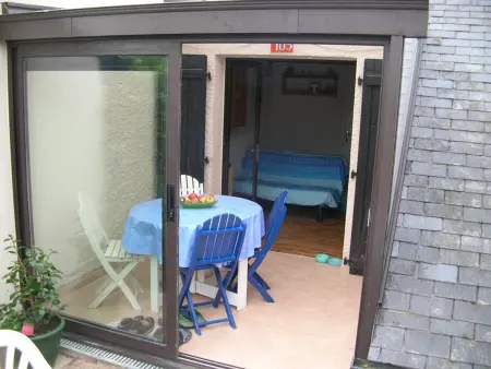 Maisonnette avec véranda, piscine chauffée, parking à Guidel - Photo 15